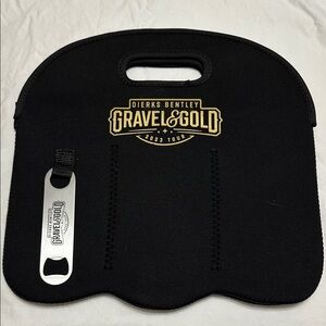 Black six pack bottle bag from Dierks Bentley”s Gravel and Gold 2023 tour.
